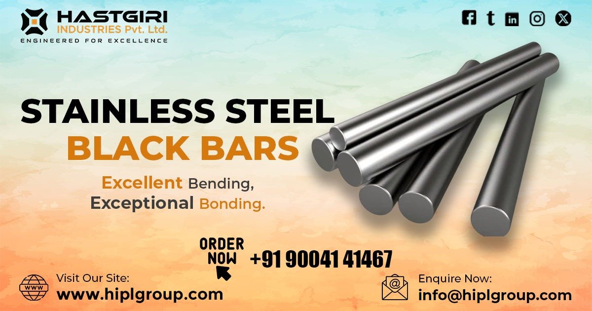 Stainless Steel Black Bars in Delhi
