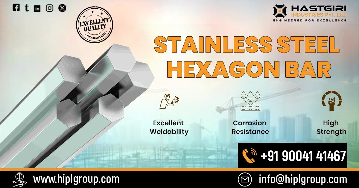 Stainless Steel Hexagon Bars in Delhi