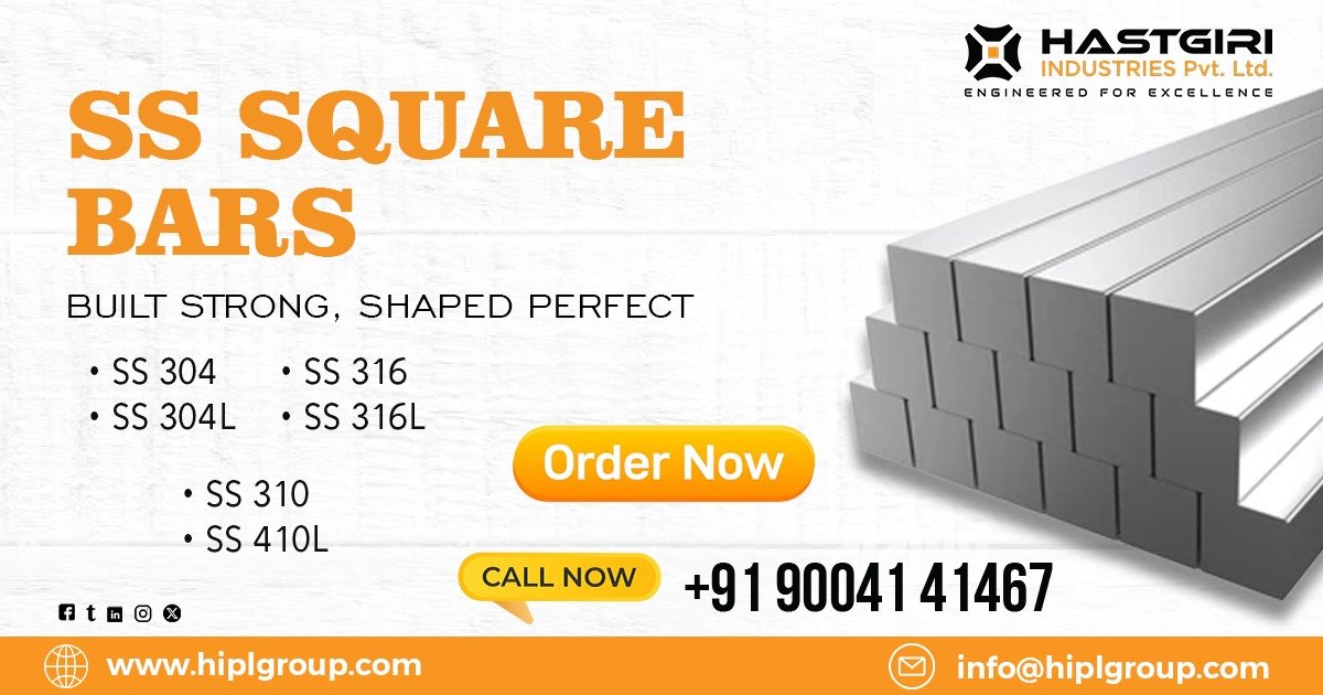Stainless Steel 304 Square Bars in Gujarat