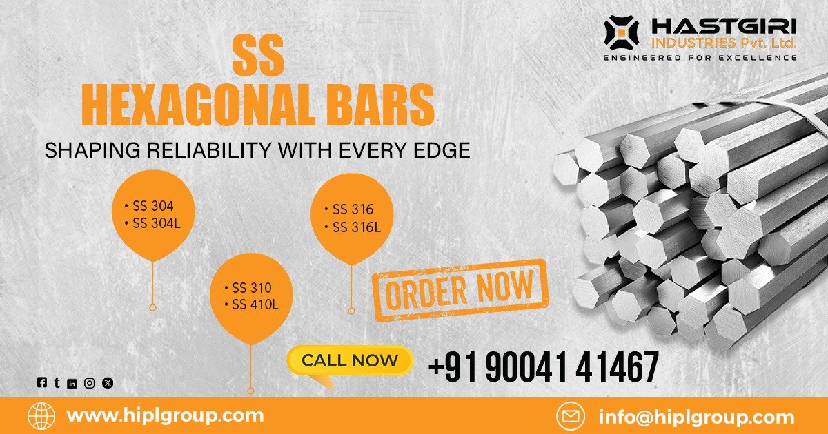 Stainless Steel 304 Hexagonal Bars in Delhi