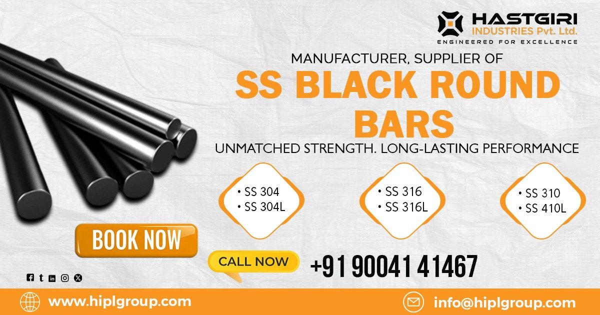 Stainless Steel Black Round Bars in Pune