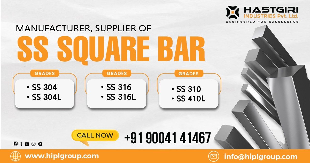 Stainless Steel Square Bar in Manesar