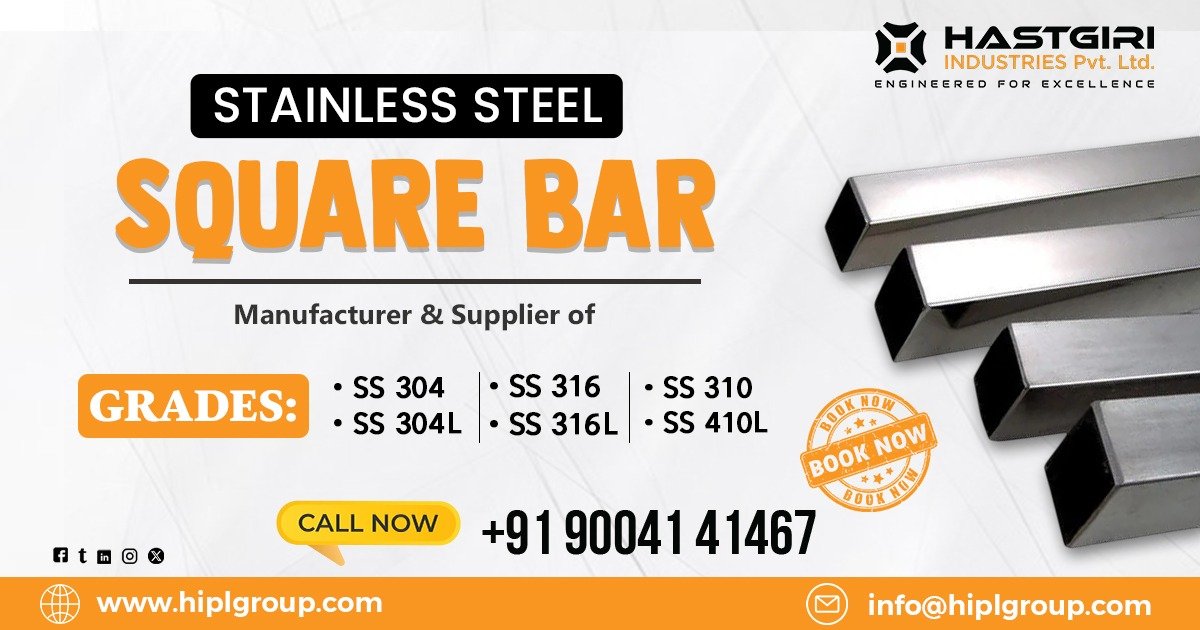 Stainless Steel Square Bar in Thane