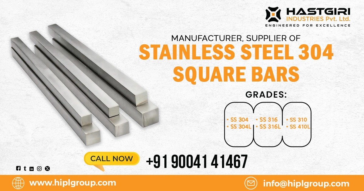 Stainless Steel 304 Square Bars in Kanchipuram