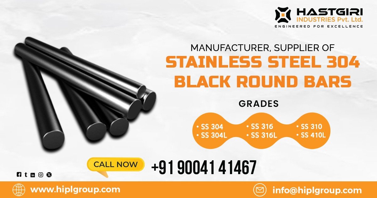 Stainless Steel 304 Black Round Bars in Chennai