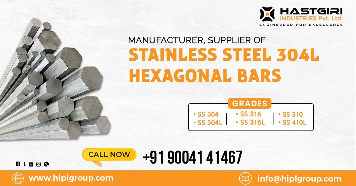 Stainless Steel 304L Hexagonal Bars in Hosur