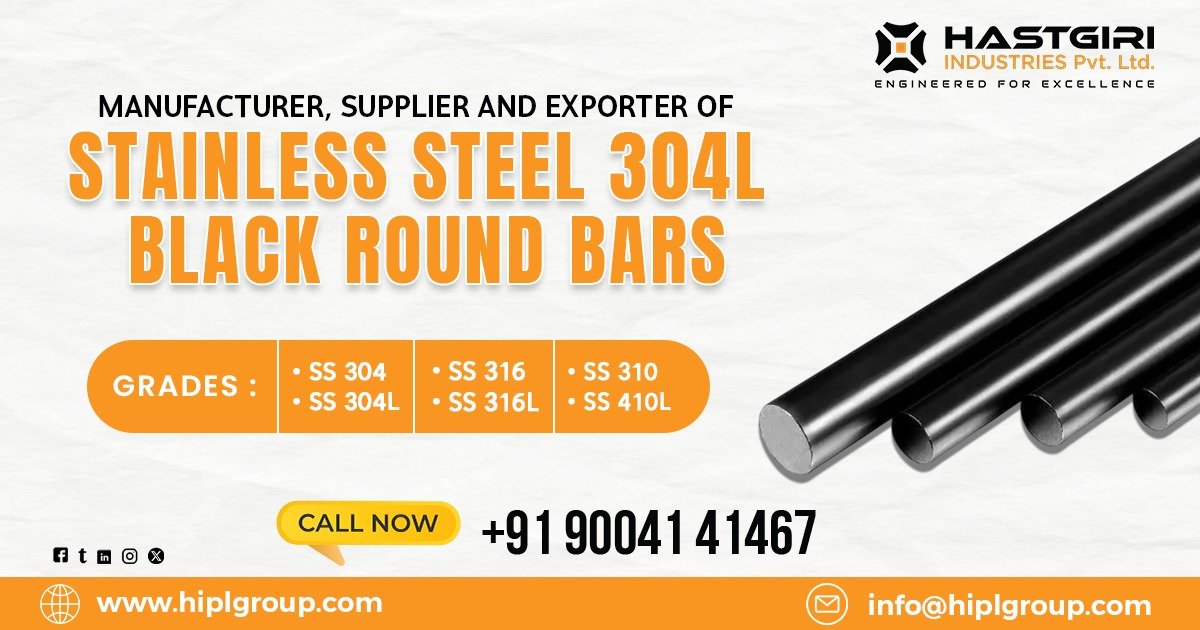 Stainless Steel 304L Black Round Bars in Jamnagar