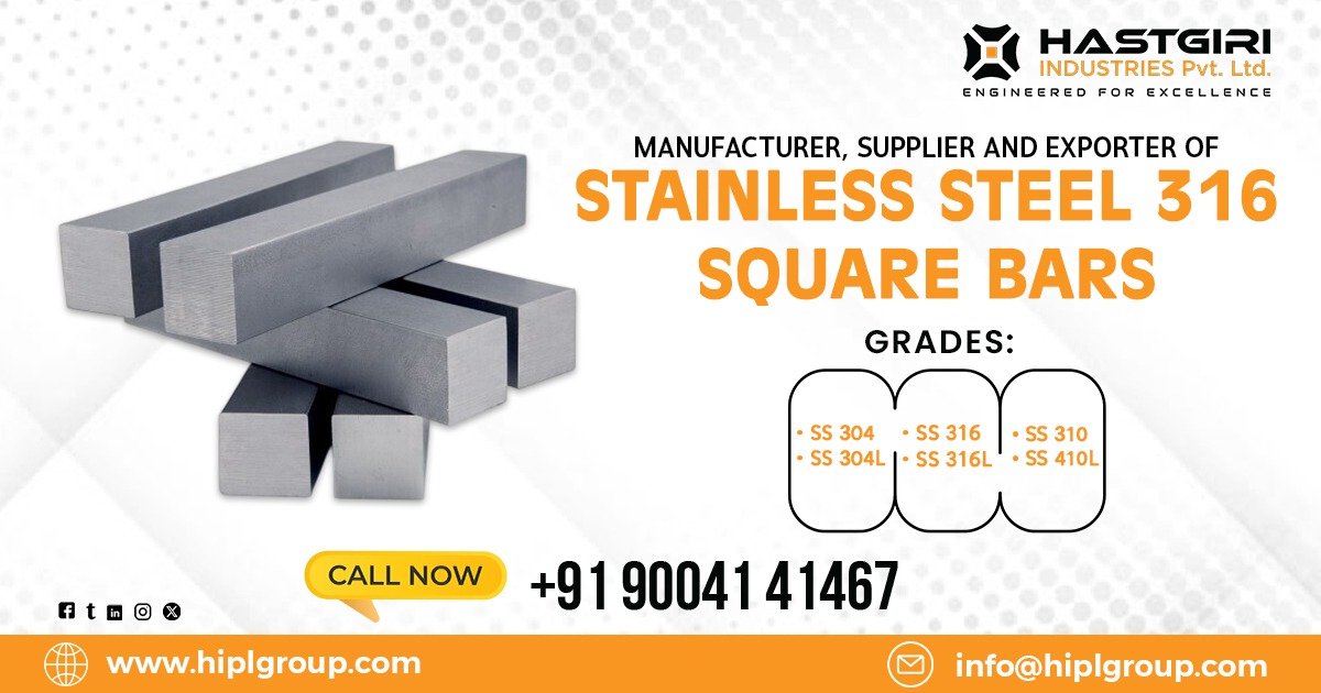 Stainless Steel 316 Square Bars in Chennai