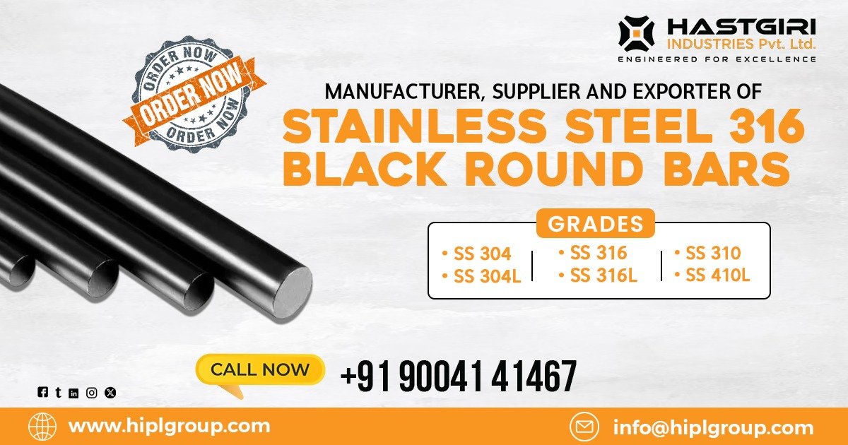 Stainless Steel 316 Black Round Bars in Belgaum