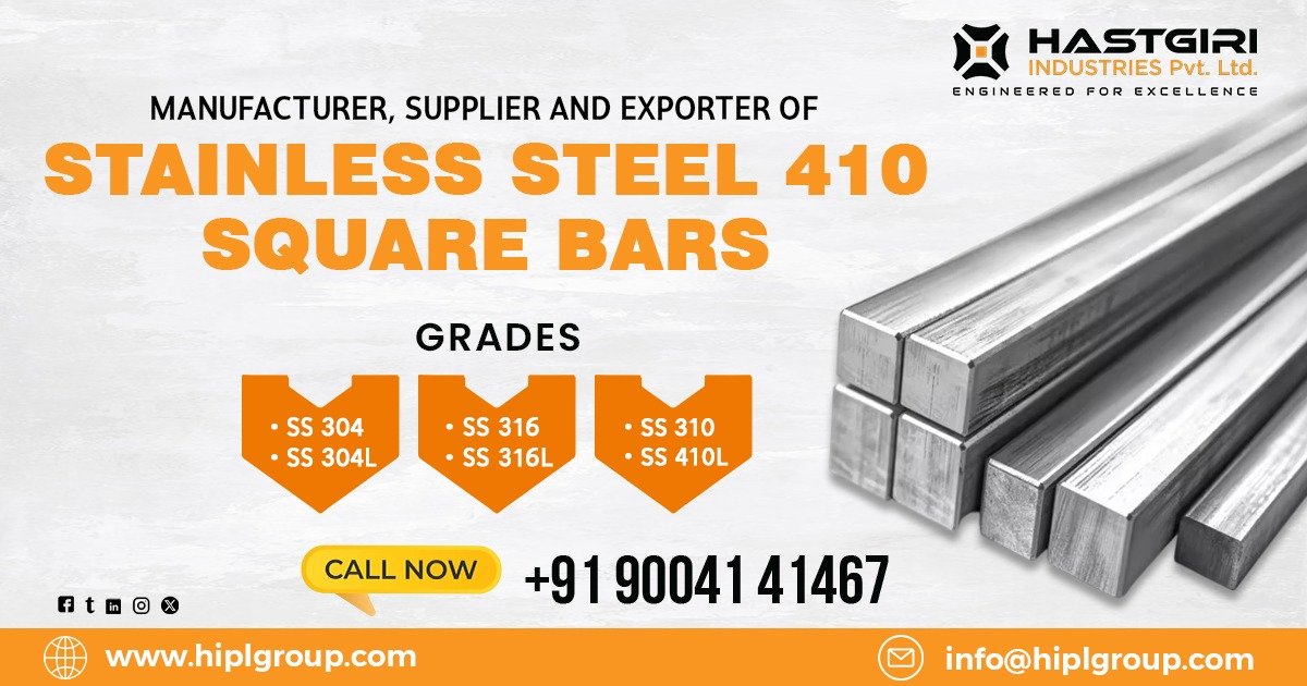 Stainless Steel 410 Square Bars in Coimbatore