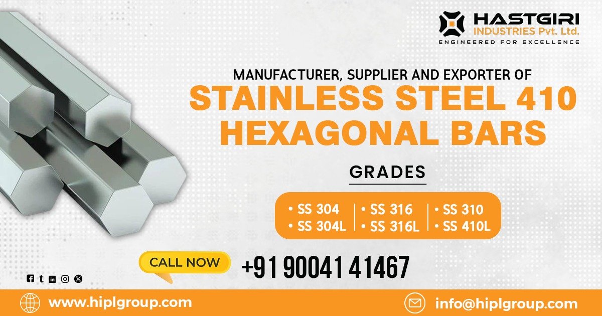 Stainless Steel 410 Hexagonal Bars in Belgaum