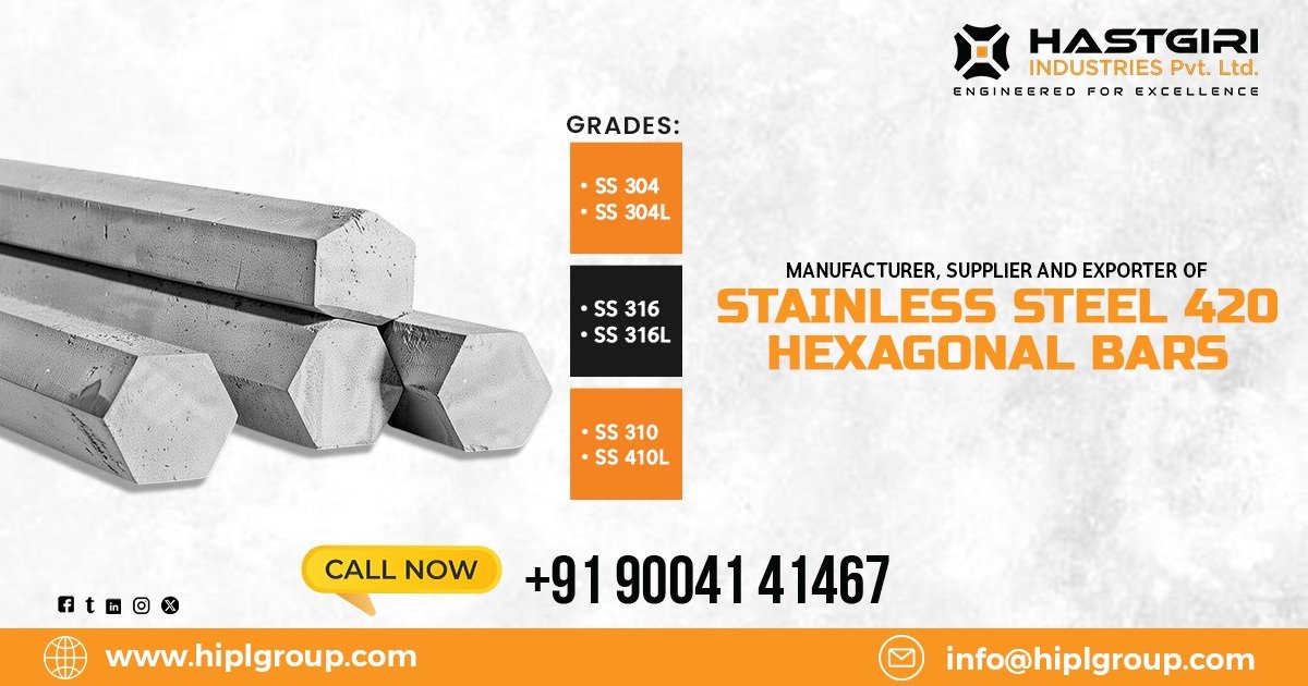 Stainless Steel 420 Hexagonal Bars in Manesar