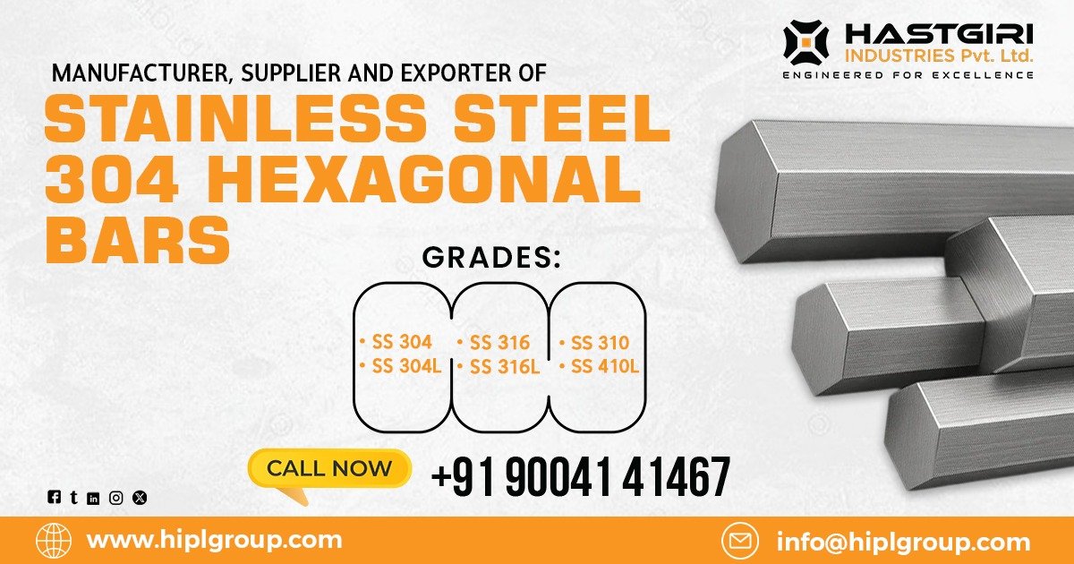 Stainless Steel 304 Hexagonal Bars in Belgaum
