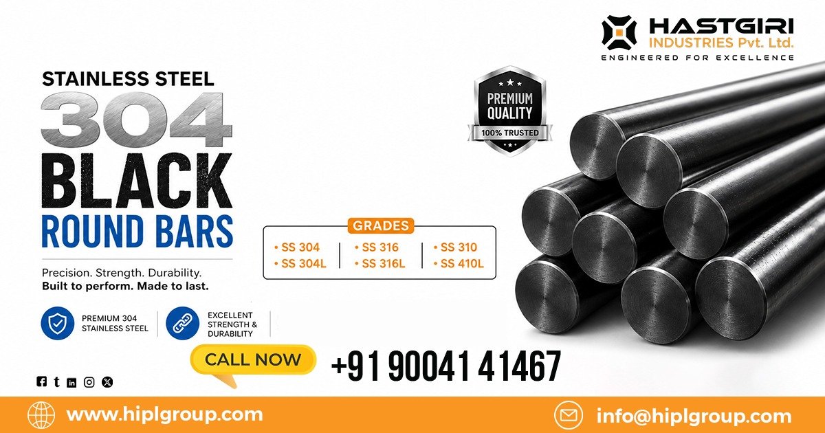 Stainless Steel 304 Black Round Bars in Hosur