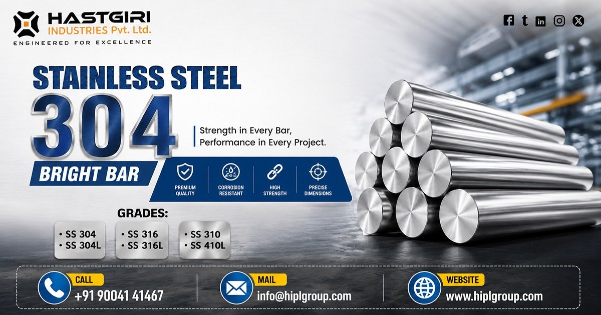 Stainless Steel 304 Bright Bar in Jamnagar