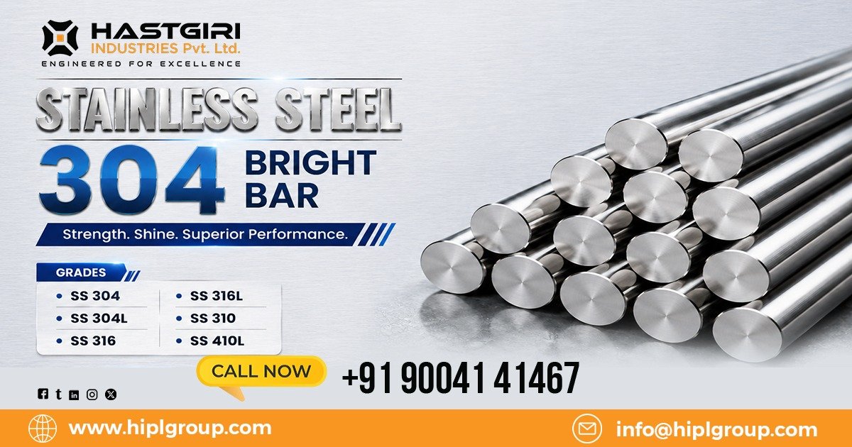 Stainless Steel 304 Bright Bar in Belgaum