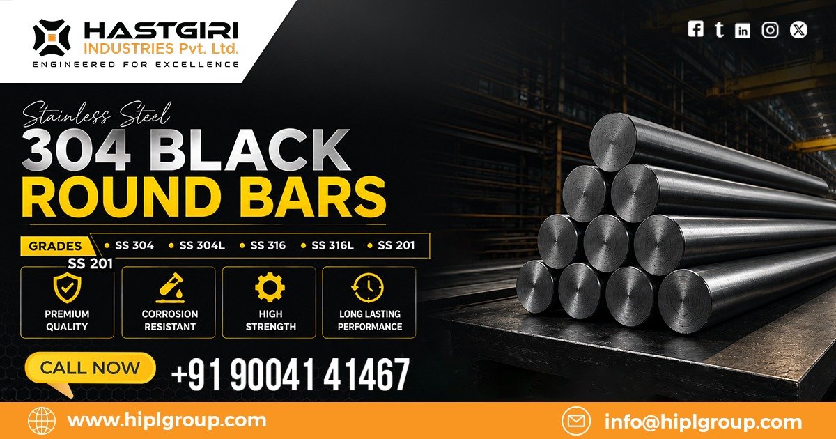 Stainless Steel 304 Black Round Bars in Belgaum