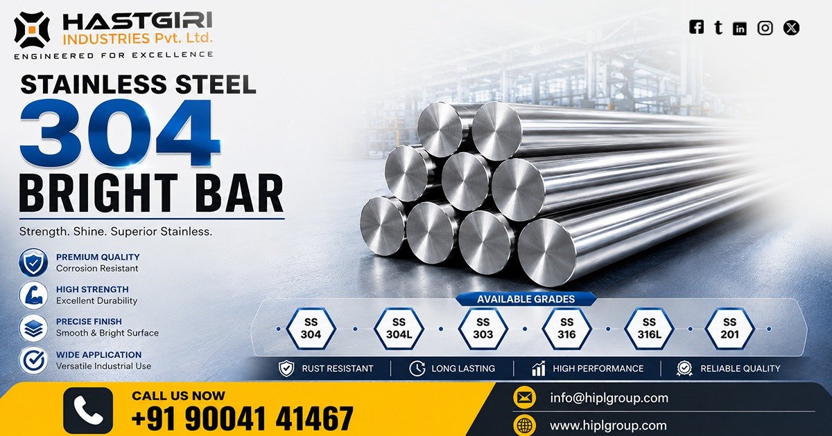 Stainless Steel 304 Bright Bar in Mumbai