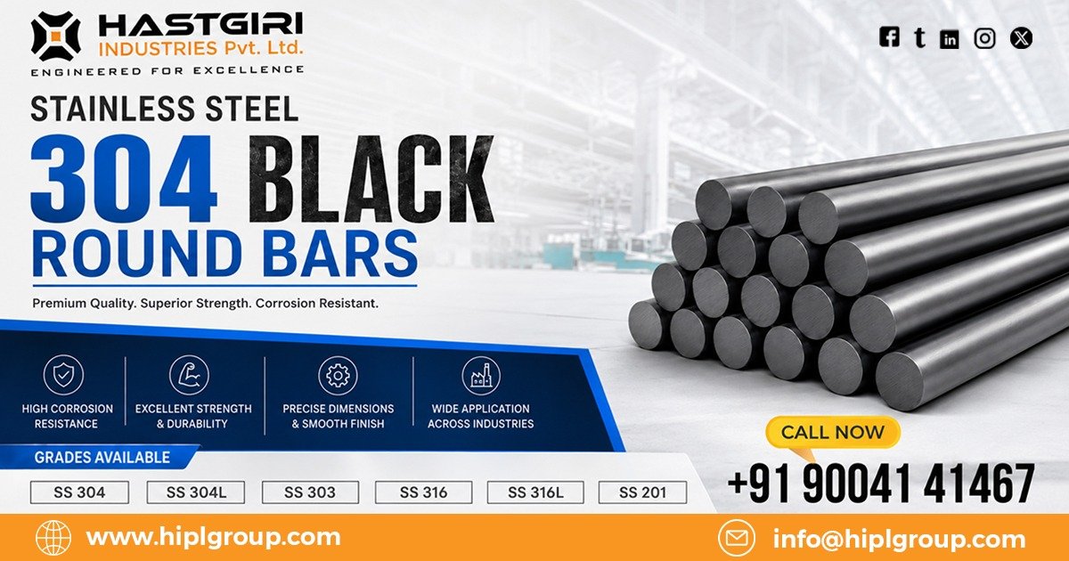 Stainless Steel 304 Black Round Bars in Kuwait
