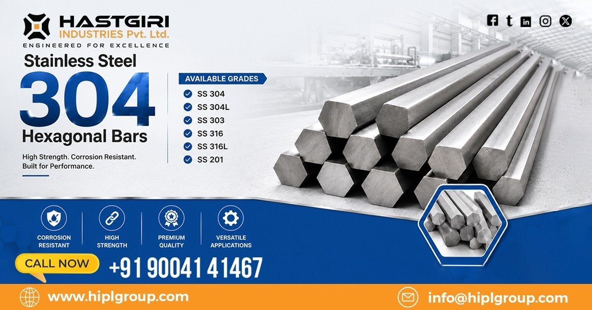 Stainless Steel 304 Hexagonal Bars in Qatar
