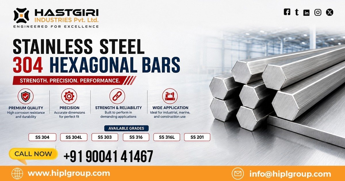 Stainless Steel 304 Hexagonal Bars in Netherlands