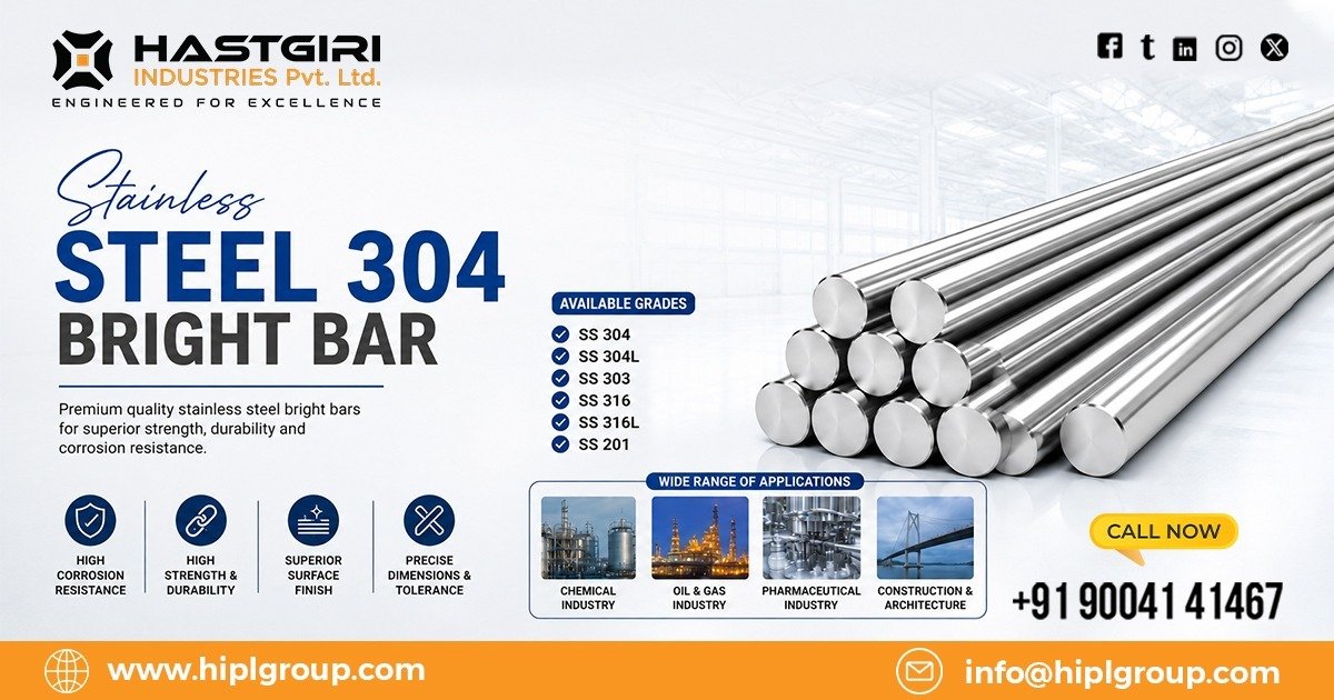 Stainless Steel 304 Bright Bar in Singapore