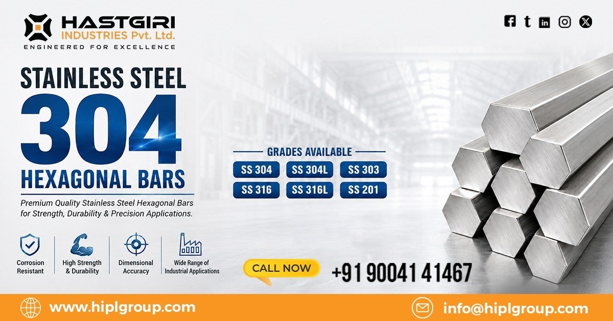 Stainless Steel 304 Hexagonal Bars in Malaysia