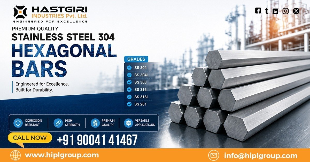 Stainless Steel 304 Hexagonal Bar in Qatar