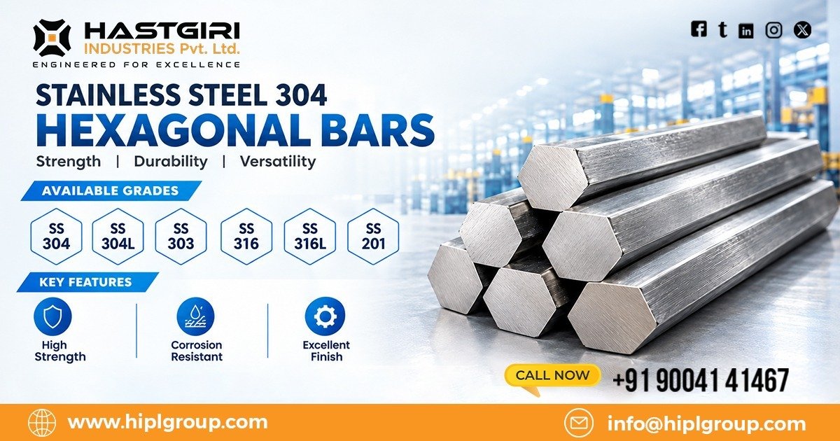 Stainless Steel 304 Hexagonal Bar in Kuwait