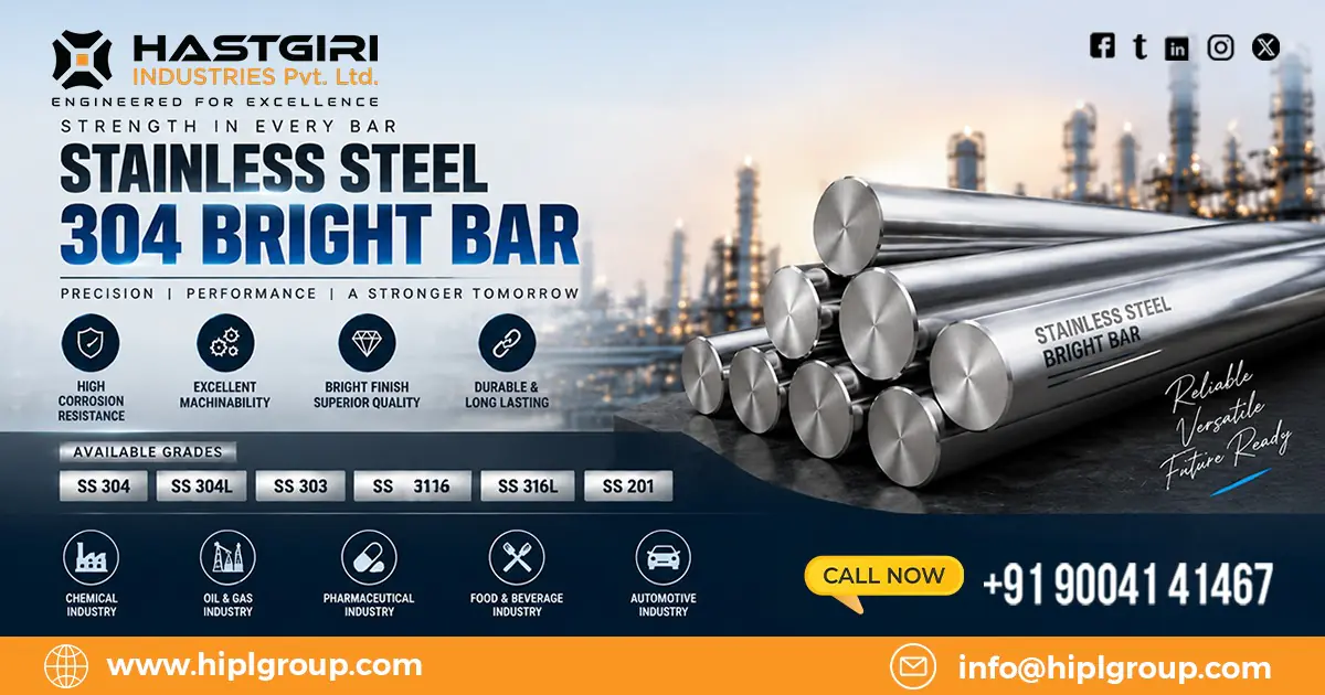 Stainless Steel 304 Bright Bar Exporter in Qatar