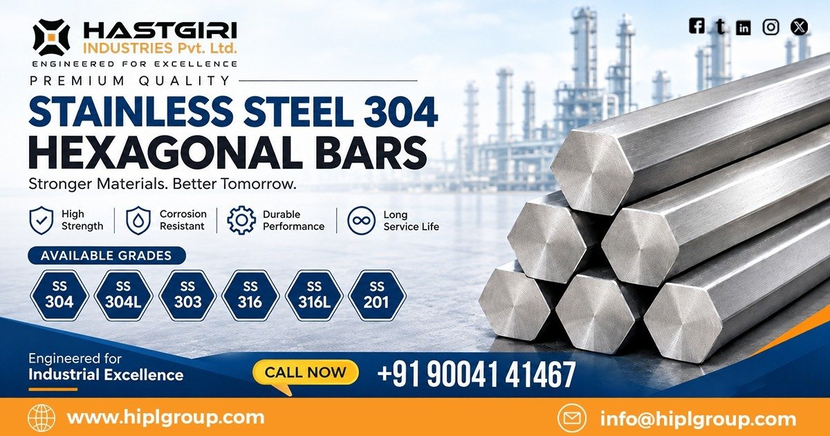 Stainless Steel 304 Hexagonal Bar in Oman