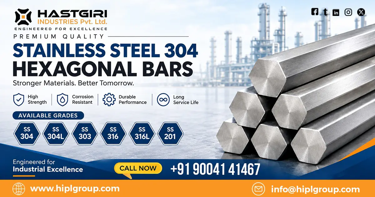 Stainless Steel 304 Hexagonal Bar in Oman