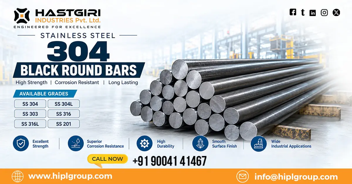 Stainless Steel 304 Black Round Bars in Delhi