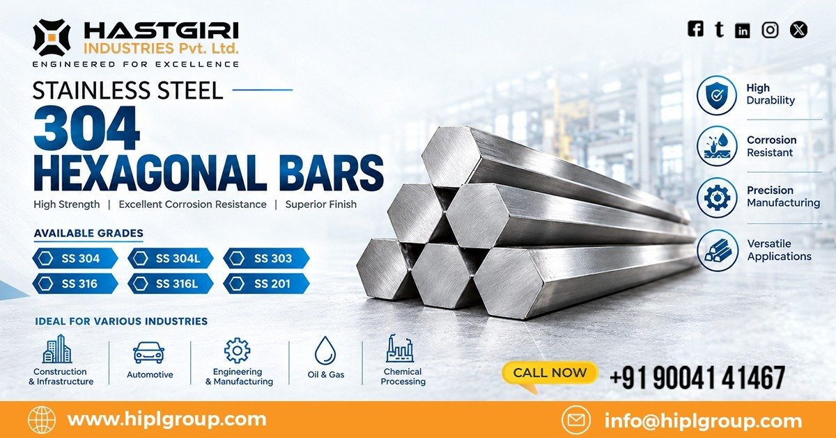 Stainless Steel 304 Hexagonal Bars in Ghana