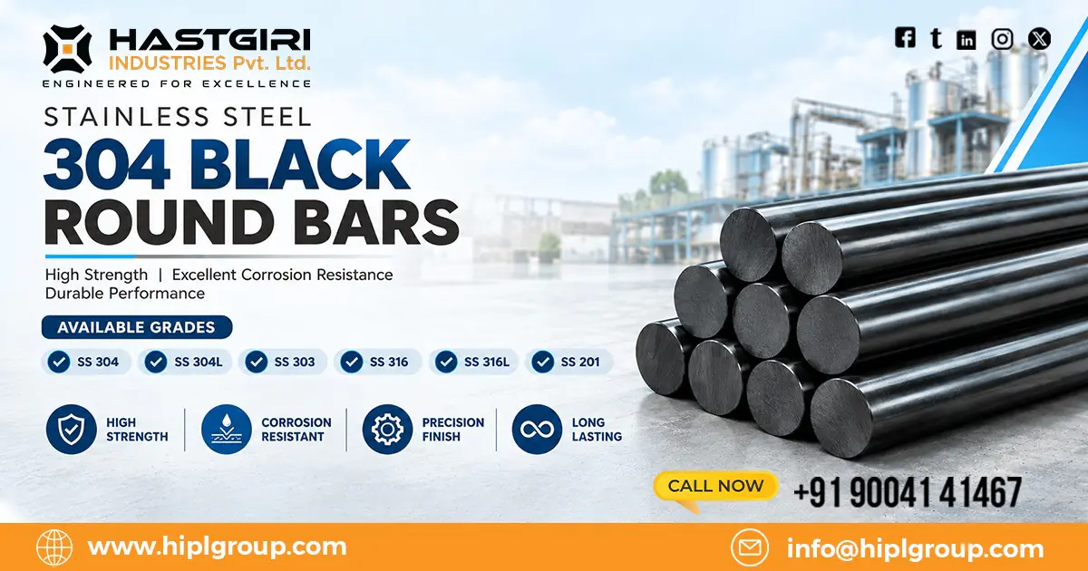 Stainless Steel 304 Black Round Bars in Mumbai