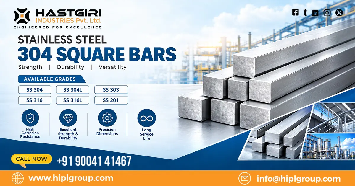 Stainless Steel 304 Square Bars In Aurangabad